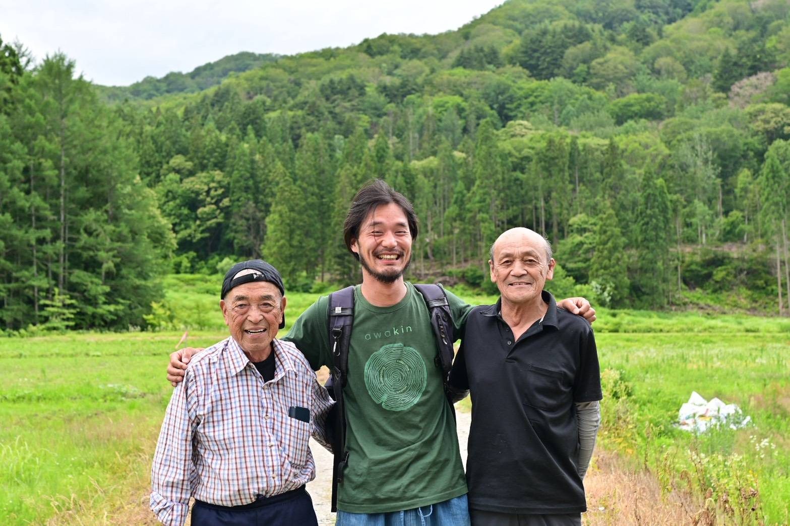 小野川の住民の方々と宇野宏泰